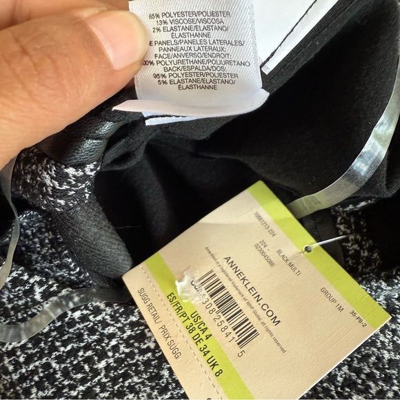 Anne Klein Black Tweed Sheath Dress NWT - Picture 5 of 6